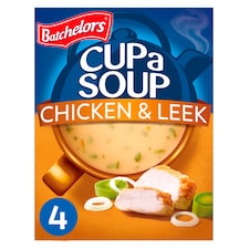 Batchelors Cup A Soup Chicken & Leek 4 Pack 86G