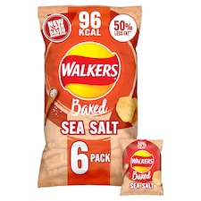 Walkers Baked Salted Multipack Crisps 6x22g